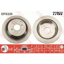 Féktárcsa - TRW (DF6330)