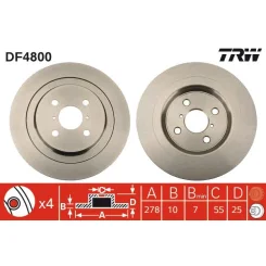 Féktárcsa - TRW (DF4800)