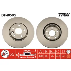 Féktárcsa - TRW (DF4850S)