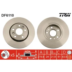 Féktárcsa - TRW (DF6110)