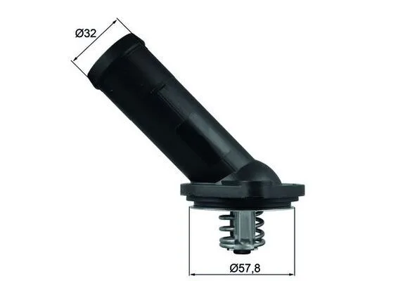 Termosztát, Hűtőfolyadék - MAHLE (TI22592D)