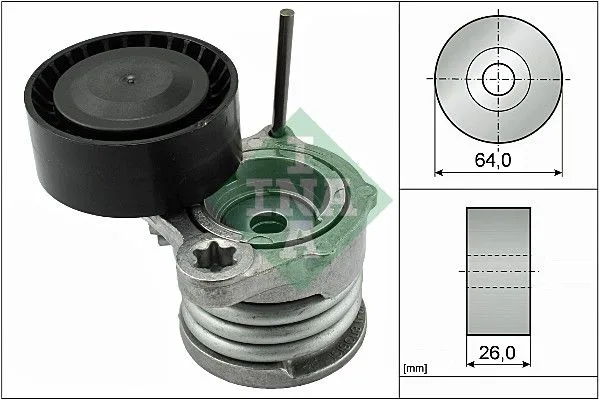 Feszítőkar, Hosszbordás Szíj - Schaeffler INA (534033110)