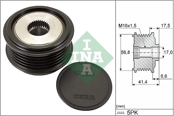 Generátor Szabadonfutó - Schaeffler INA (535007130)