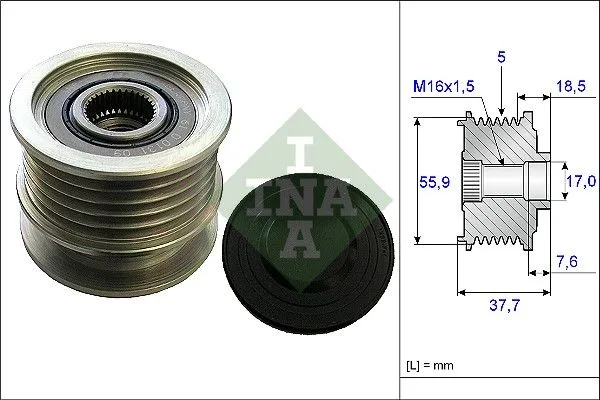 Generátor Szabadonfutó - Schaeffler INA (535016910)