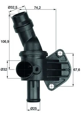 Termosztát, Hűtőfolyadék - MAHLE (TI887)