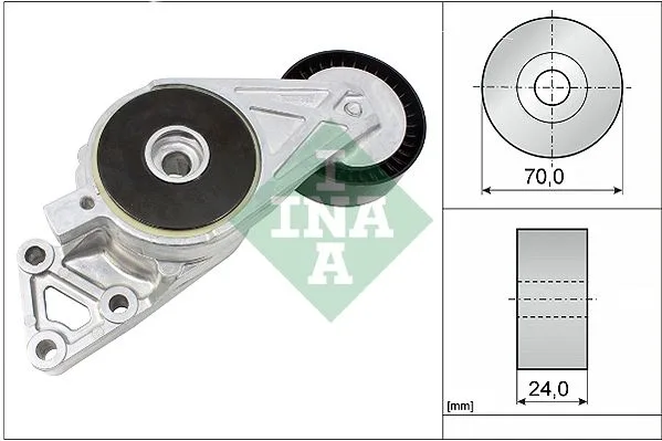Feszítőkar, Hosszbordás Szíj - Schaeffler INA (533007630)
