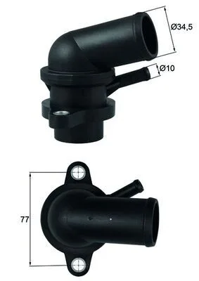 Termosztát, Hűtőfolyadék - MAHLE (TI23987D)