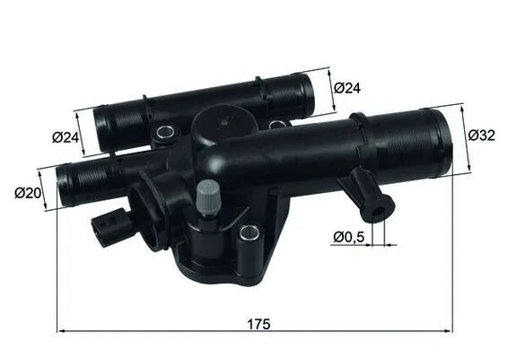 Termosztát, Hűtőfolyadék - MAHLE (TI24389)