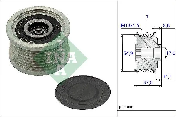 Generátor Szabadonfutó - Schaeffler INA (535023510)