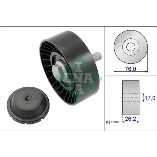 Szíjtárcsa/Vezetőgörgő, Hosszbordás Szíj - Schaeffler INA (532063210)