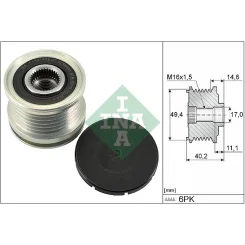 Generátor Szabadonfutó - Schaeffler INA (535012410)