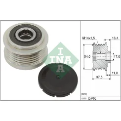 Generátor Szabadonfutó - Schaeffler INA (535027810)
