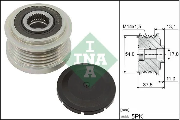 Generátor Szabadonfutó - Schaeffler INA (535027810)