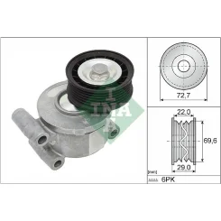 Feszítőkar, Hosszbordás Szíj - Schaeffler INA (534024910)