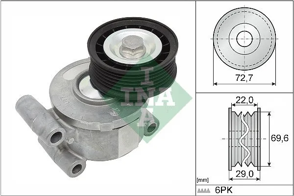 Feszítőkar, Hosszbordás Szíj - Schaeffler INA (534024910)