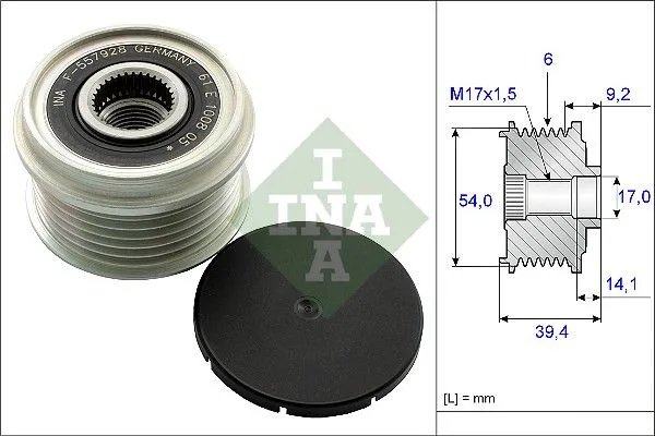 Generátor Szabadonfutó - Schaeffler INA (535015110)