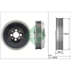 Szíjtárcsa, Főtengely - Schaeffler INA (544006510)