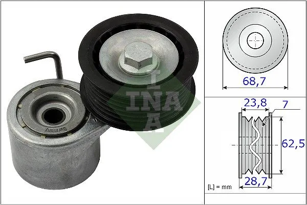 Feszítőkar, Hosszbordás Szíj - Schaeffler INA (534048710)