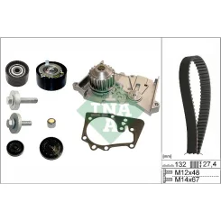 Vízpumpa + Fogasszíj Készlet - Schaeffler INA (530063930)