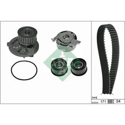Vízpumpa + Fogasszíj Készlet - Schaeffler INA (530035831)