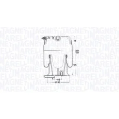 Rugótömb, Légrugózás - MAGNETI MARELLI (204241CFG)