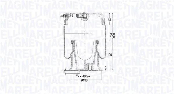 Rugótömb, Légrugózás - MAGNETI MARELLI (204241CFG)
