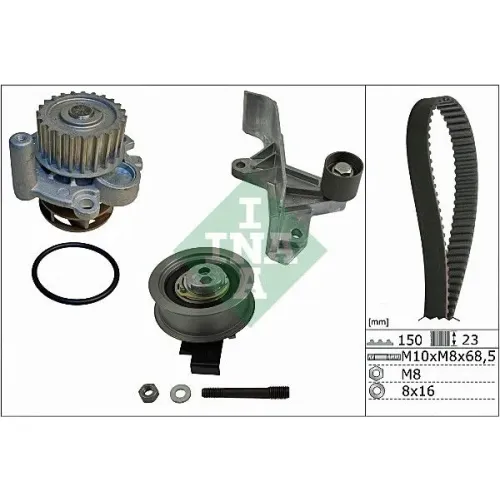 Vízpumpa + Fogasszíj Készlet - Schaeffler INA (530054630)
