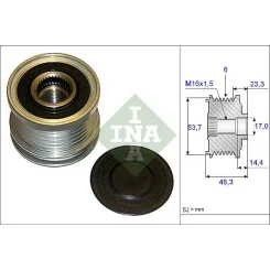 Generátor Szabadonfutó - Schaeffler INA (535020410)