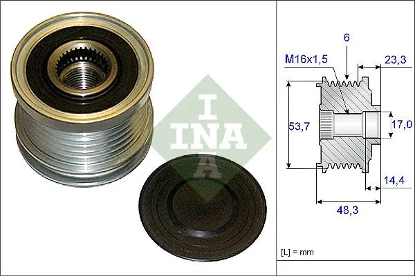Generátor Szabadonfutó - Schaeffler INA (535020410)