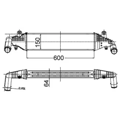 Töltőlevegő-Hűtő - MAHLE (CI504000S)