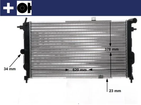 Hűtő, Motorhűtés - MAHLE (CR438000S)