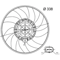 Ventilátor, Motorhűtés - MAHLE (CFF33000S)