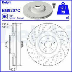 Féktárcsa - DELPHI (BG9207C)