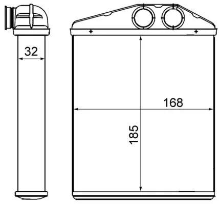 Hőcserélő, Belső Tér Fűtés - MAHLE (AH13000S)
