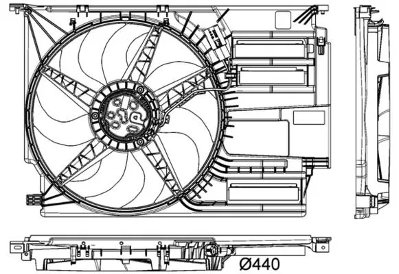 Ventilátor, Motorhűtés - MAHLE (CFF403000P)