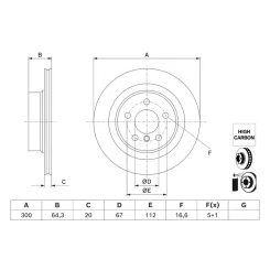 Tarcza Ham. Bmw T. 2/3/4 1,6-2,0 19- - BOSCH (0986479J70)