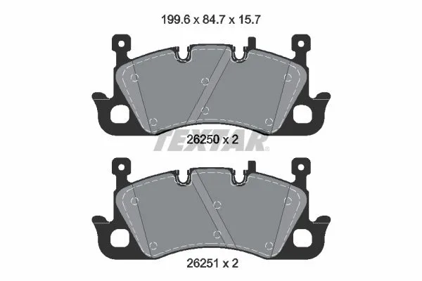 Klocki Ham. Audi P. A6/Q6 E-Tron 24- - TEXTAR (2625001)