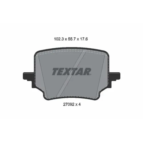 Klocki Ham. Skoda T. Kodiaq/Superb 1,4-2,0 23-/Passat 24-/Q3 25-/Tiguan 23- - TEXTAR (2709201)