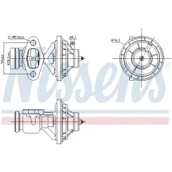 Zawór Egr - NISSENS (NIS98342)