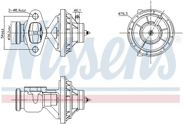 Zawór Egr - NISSENS (NIS98342)