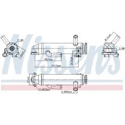 Chłodnica Zaworu Egr Ford 2,2Tdci - NISSENS (NIS989430)