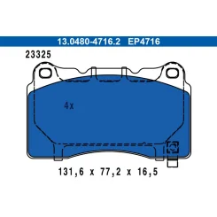 Klocki Ham. Tesla P. Model S/X 12- - ATE (13.0480-4716.2)