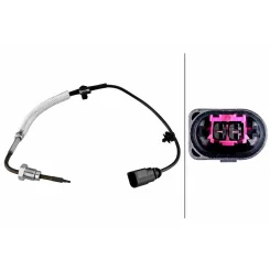 Czujnik Temp. Spalin Audi A6 10- - HELLA (6PT010376-901)