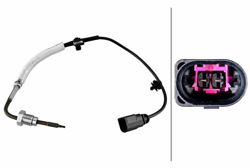 Czujnik Temp. Spalin Audi A6 10- - HELLA (6PT010376-901)