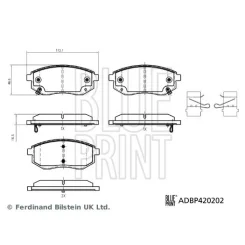 Klocki Ham. Dacia P. Spring Ev 20- - BLUE PRINT (ADBP420202)