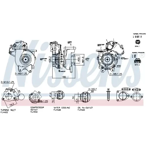 Turbo Toyota Hilux Viii 2,4D 15- - NISSENS (NIS930046)