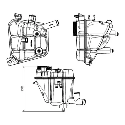Zbiornik Wyrównawczy Mb M (W166) - MAHLE (CRT231000S)