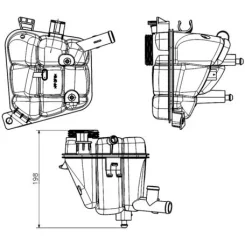 Zbiornik Wyrównawczy Mb M (W166) - MAHLE (CRT231000S)