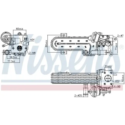 Chłodnica Zaworu Egr Vw 2,0Tdi (Moduł) - NISSENS (NIS989413)