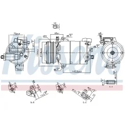 Kompresor Klimatyzacji Ford Kuga (15-) - NISSENS (NIS890794)